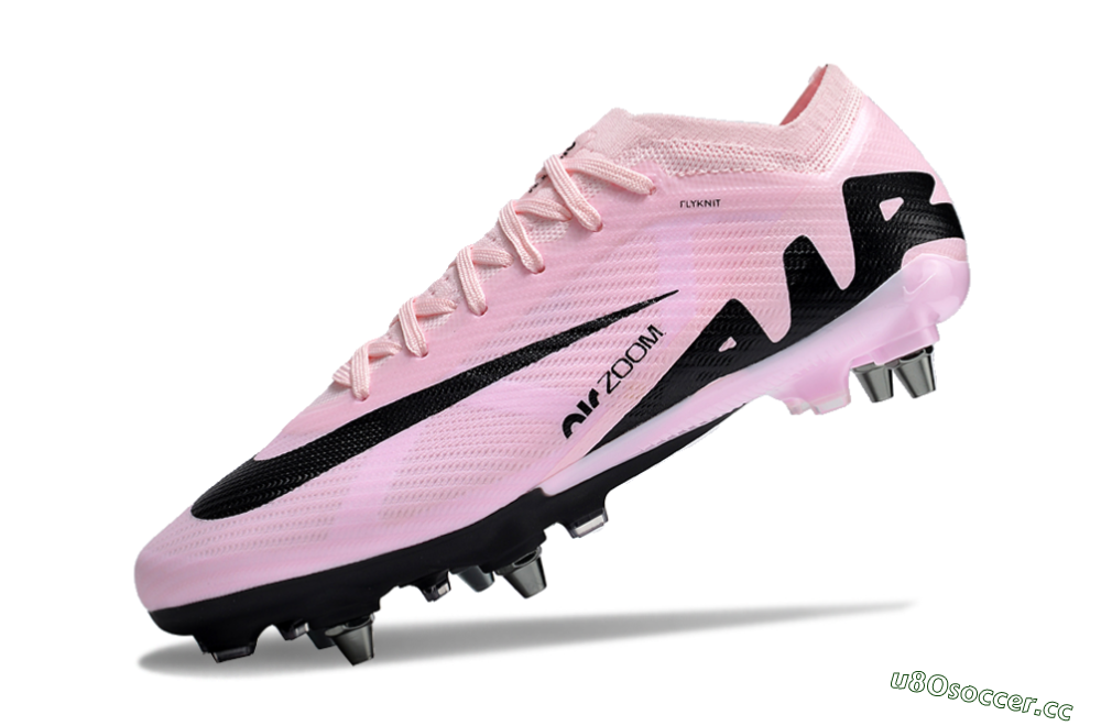 Men's Nike Air Zoom Mercurial Vapor 15 Elite Pro SG Soft Ground Low-Tops Football Boots - Pink/Black 5