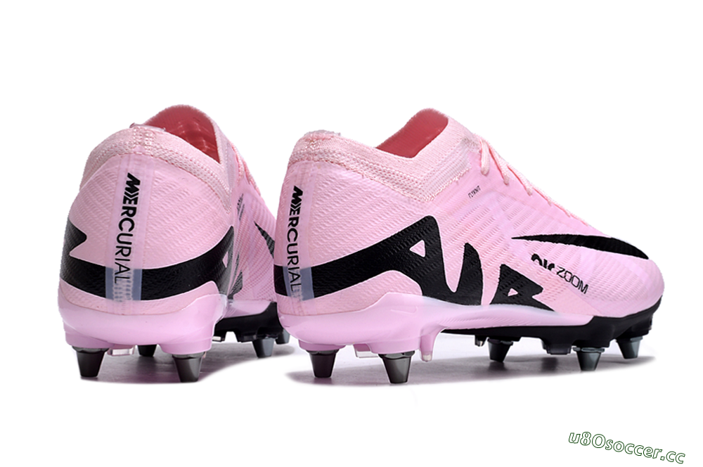 Men's Nike Air Zoom Mercurial Vapor 15 Elite Pro SG Soft Ground Low-Tops Football Boots - Pink/Black 6