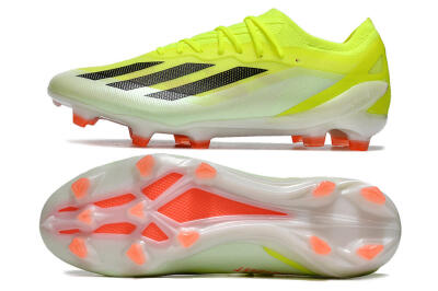 Men's Adidas X Crazyfast.1 FG Firm Ground Low-Tops Football Boots - Yellow/Black/Orange