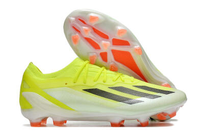 Men's Adidas X Crazyfast.1 FG Firm Ground Low-Tops Football Boots - Yellow/Black/Orange