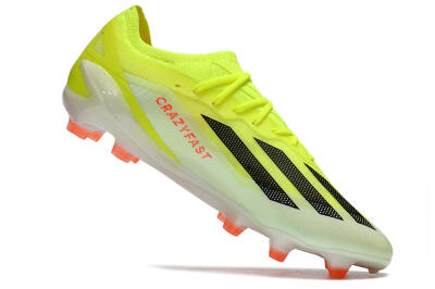 Men's Adidas X Crazyfast.1 FG Firm Ground Low-Tops Football Boots - Yellow/Black/Orange