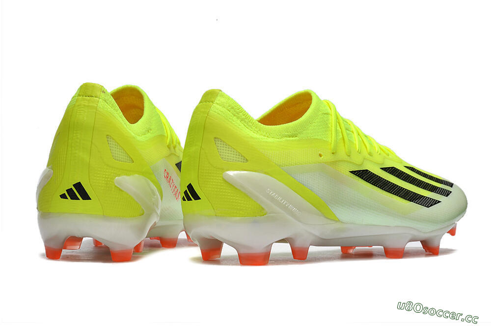 Men's Adidas X Crazyfast.1 FG Firm Ground Low-Tops Football Boots - Yellow/Black/Orange 6
