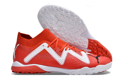Men's Puma Future Ultimate TF Artificial Turf Low-Tops Football Shoes - Red/White/Black