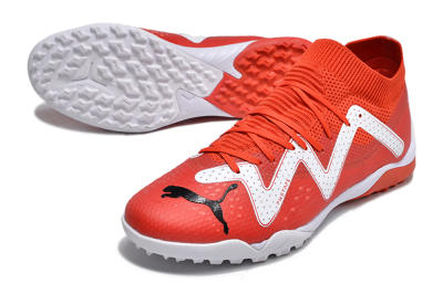 Men's Puma Future Ultimate TF Artificial Turf Low-Tops Football Shoes - Red/White/Black