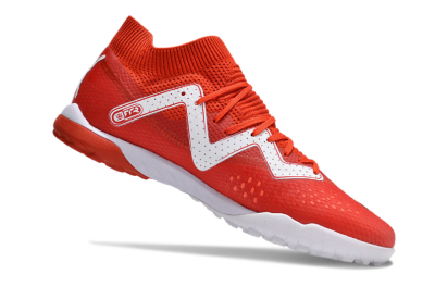 Men's Puma Future Ultimate TF Artificial Turf Low-Tops Football Shoes - Red/White/Black