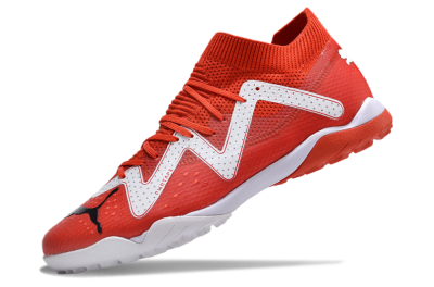 Men's Puma Future Ultimate TF Artificial Turf Low-Tops Football Shoes - Red/White/Black