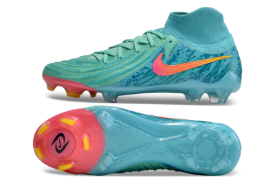 Unisex Nike Phantom Luna 2 Elite Vortex LV8 FG Firm Ground High-Tops Football Boots - Green/Orange/Black