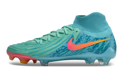 Unisex Nike Phantom Luna 2 Elite Vortex LV8 FG Firm Ground High-Tops Football Boots - Green/Orange/Black