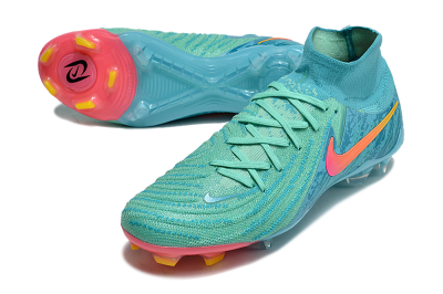 Unisex Nike Phantom Luna 2 Elite Vortex LV8 FG Firm Ground High-Tops Football Boots - Green/Orange/Black