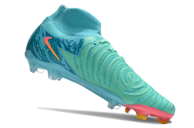 Unisex Nike Phantom Luna 2 Elite Vortex LV8 FG Firm Ground High-Tops Football Boots - Green/Orange/Black