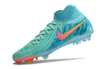 Unisex Nike Phantom Luna 2 Elite Vortex LV8 FG Firm Ground High-Tops Football Boots - Green/Orange/Black