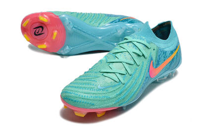 Unisex Nike Phantom Luna 2 Elite Vortex LV8 FG Firm Ground Low-Tops Football Boots - Green/Orange/Black