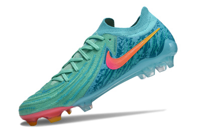 Unisex Nike Phantom Luna 2 Elite Vortex LV8 FG Firm Ground Low-Tops Football Boots - Green/Orange/Black