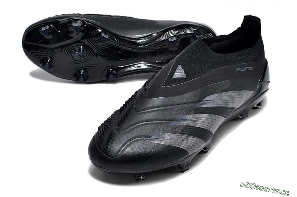 Men's Adidas Predator Accuracy+ FG Firm Ground Low-Tops Football Boots - Black/Dark Blue 3