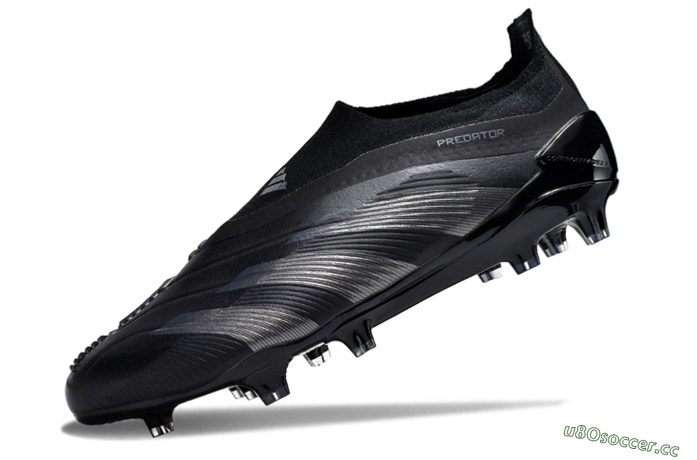 Men's Adidas Predator Accuracy+ FG Firm Ground Low-Tops Football Boots - Black/Dark Blue 5