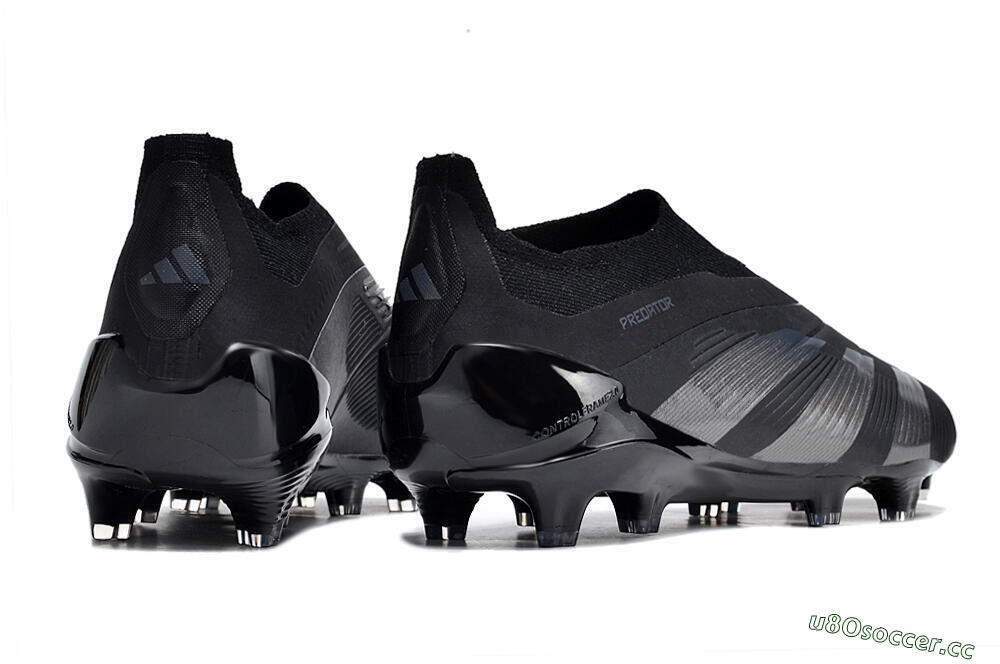 Men's Adidas Predator Accuracy+ FG Firm Ground Low-Tops Football Boots - Black/Dark Blue 6