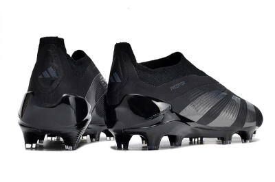 Men's Adidas Predator Accuracy+ FG Firm Ground Low-Tops Football Boots - Black/Dark Blue