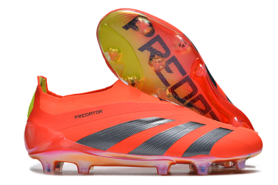 Men's Adidas Predator Accuracy+ FG Firm Ground Low-Tops Football Boots - Red/Black/Blue