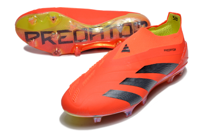 Men's Adidas Predator Accuracy+ FG Firm Ground Low-Tops Football Boots - Red/Black/Blue