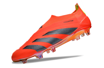Men's Adidas Predator Accuracy+ FG Firm Ground Low-Tops Football Boots - Red/Black/Blue