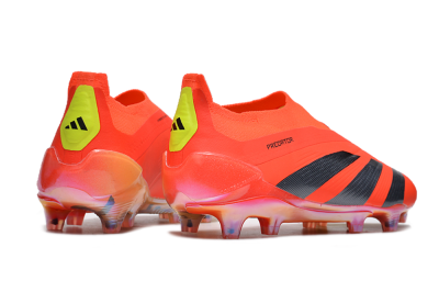 Men's Adidas Predator Accuracy+ FG Firm Ground Low-Tops Football Boots - Red/Black/Blue