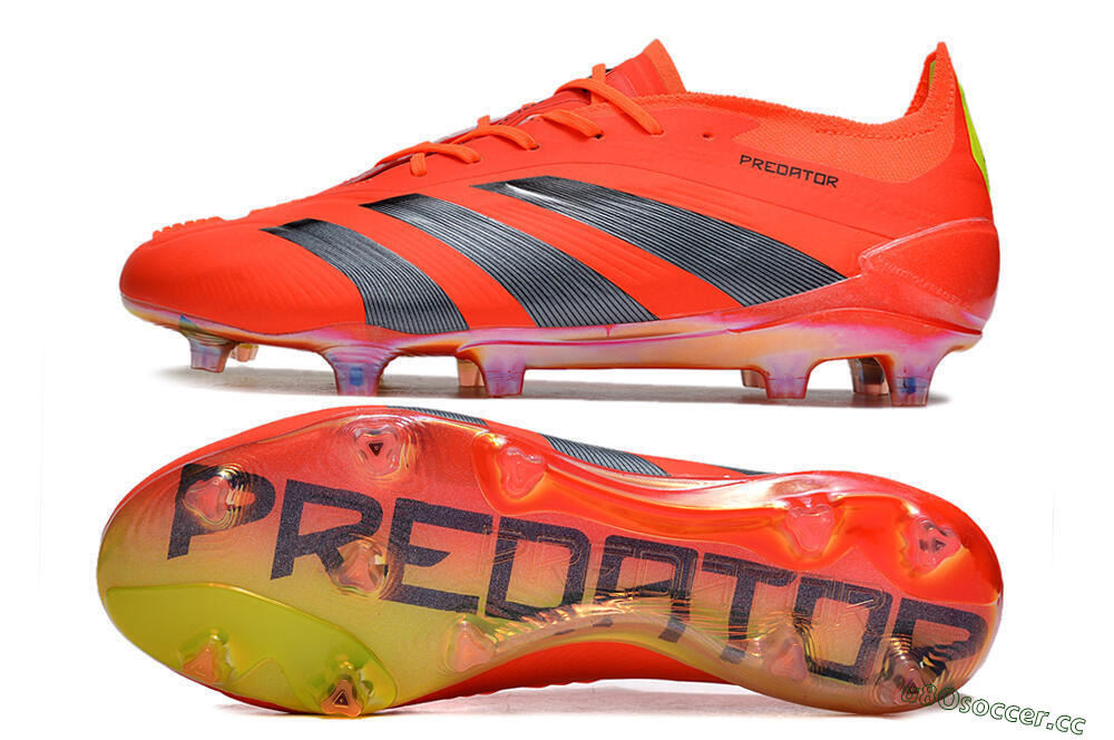 Men's Adidas Predator Accuracy.1 FG Firm Ground Low-Tops Football Boots - Red/Black/Blue 1