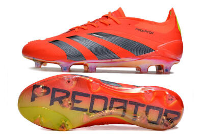 Men's Adidas Predator Accuracy.1 FG Firm Ground Low-Tops Football Boots - Red/Black/Blue