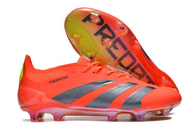 Men's Adidas Predator Accuracy.1 FG Firm Ground Low-Tops Football Boots - Red/Black/Blue