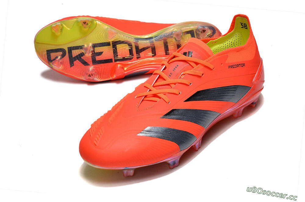 Men's Adidas Predator Accuracy.1 FG Firm Ground Low-Tops Football Boots - Red/Black/Blue 3