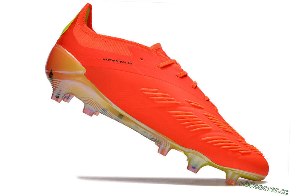 Men's Adidas Predator Accuracy.1 FG Firm Ground Low-Tops Football Boots - Red/Black/Blue 4