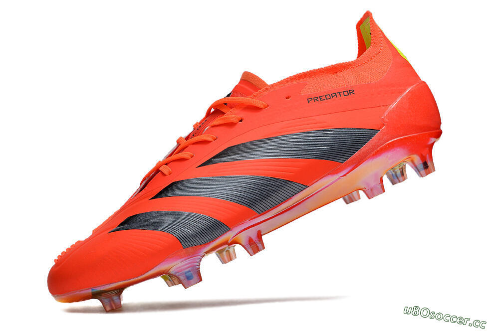 Men's Adidas Predator Accuracy.1 FG Firm Ground Low-Tops Football Boots - Red/Black/Blue 5