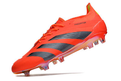 Men's Adidas Predator Accuracy.1 FG Firm Ground Low-Tops Football Boots - Red/Black/Blue