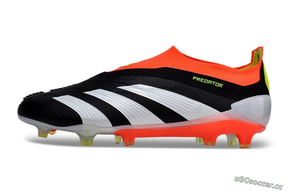 Men's Adidas Predator Accuracy+ FG Firm Ground Low-Tops Football Boots - Black/White/Red 0