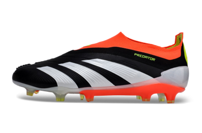 Men's Adidas Predator Accuracy+ FG Firm Ground Low-Tops Football Boots - Black/White/Red
