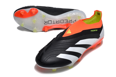 Men's Adidas Predator Accuracy+ FG Firm Ground Low-Tops Football Boots - Black/White/Red