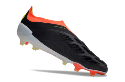 Men's Adidas Predator Accuracy+ FG Firm Ground Low-Tops Football Boots - Black/White/Red