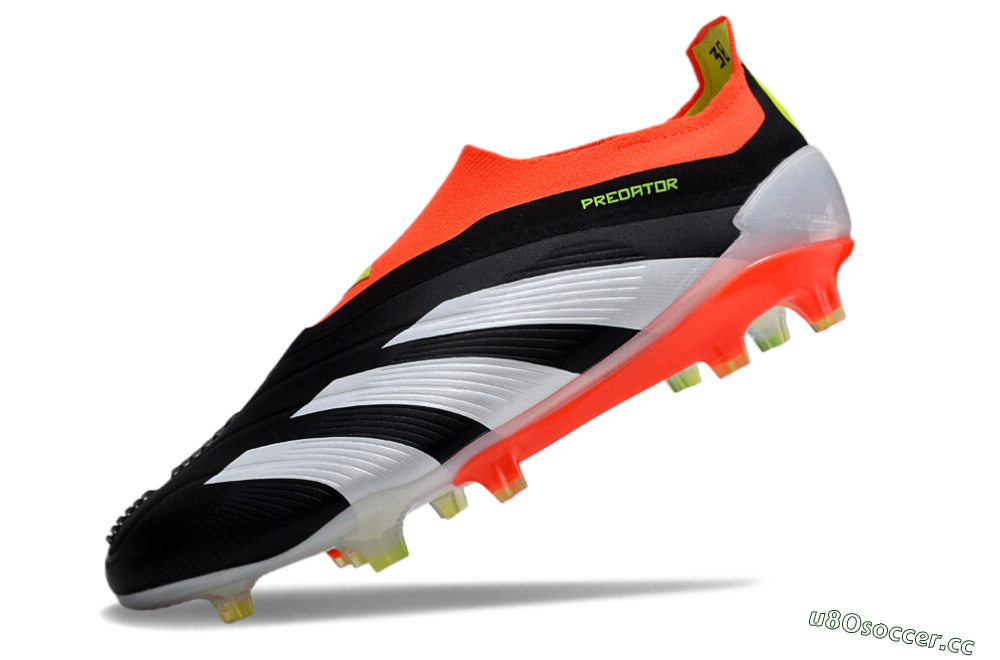 Men's Adidas Predator Accuracy+ FG Firm Ground Low-Tops Football Boots - Black/White/Red 5