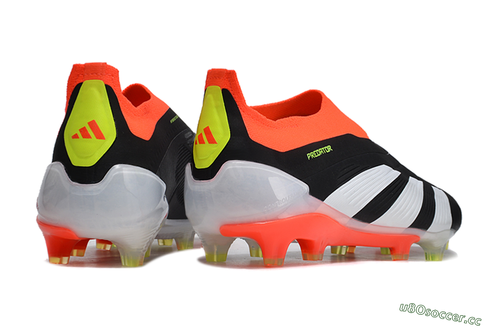 Men's Adidas Predator Accuracy+ FG Firm Ground Low-Tops Football Boots - Black/White/Red 6