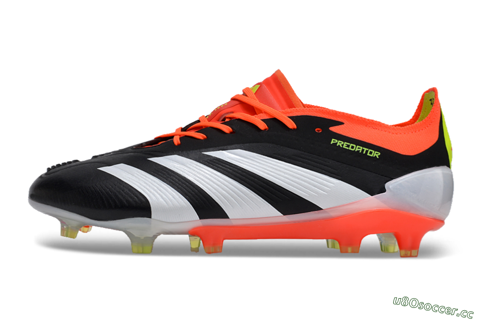 Men's Adidas Predator Accuracy.1 FG Firm Ground Low-Tops Football Boots - Black/White/Red 0