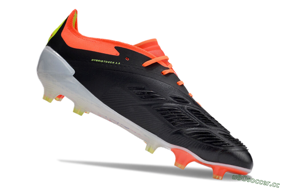 Men's Adidas Predator Accuracy.1 FG Firm Ground Low-Tops Football Boots - Black/White/Red 4