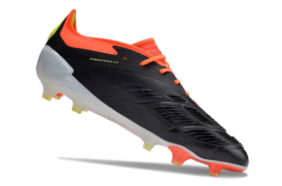 Men's Adidas Predator Accuracy.1 FG Firm Ground Low-Tops Football Boots - Black/White/Red