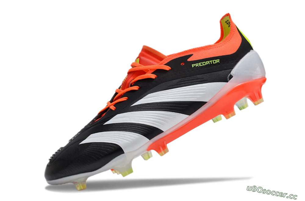 Men's Adidas Predator Accuracy.1 FG Firm Ground Low-Tops Football Boots - Black/White/Red 5