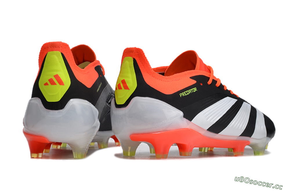 Men's Adidas Predator Accuracy.1 FG Firm Ground Low-Tops Football Boots - Black/White/Red 6