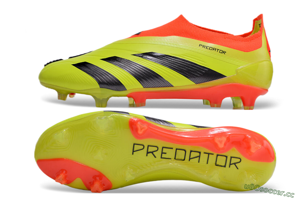 Men's Adidas Predator Accuracy+ FG Firm Ground Low-Tops Football Boots - Yellow/Black/Red 1