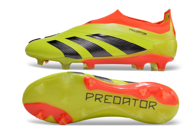 Men's Adidas Predator Accuracy+ FG Firm Ground Low-Tops Football Boots - Yellow/Black/Red