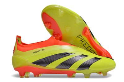 Men's Adidas Predator Accuracy+ FG Firm Ground Low-Tops Football Boots - Yellow/Black/Red