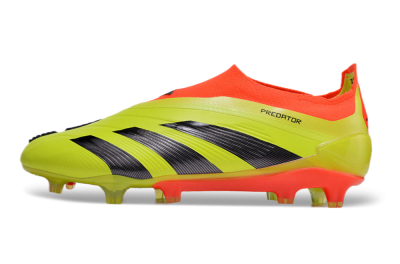 Men's Adidas Predator Accuracy+ FG Firm Ground Low-Tops Football Boots - Yellow/Black/Red