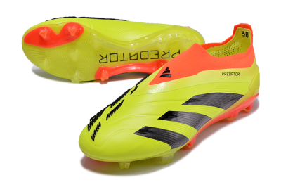 Men's Adidas Predator Accuracy+ FG Firm Ground Low-Tops Football Boots - Yellow/Black/Red