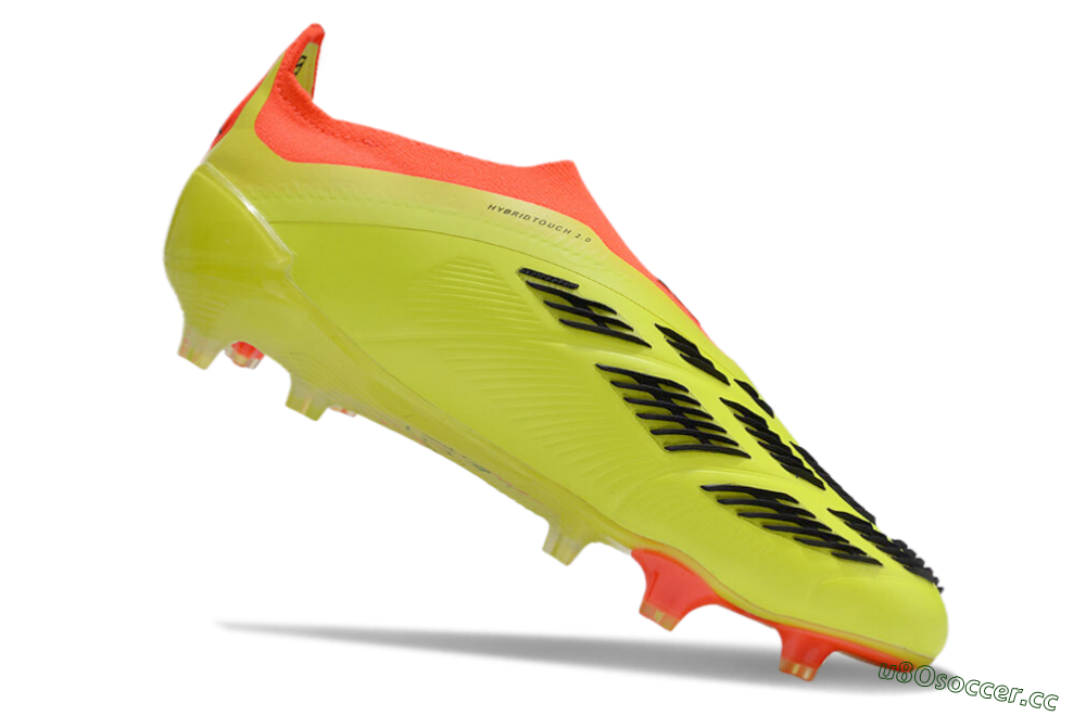 Men's Adidas Predator Accuracy+ FG Firm Ground Low-Tops Football Boots - Yellow/Black/Red 4