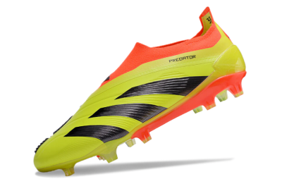 Men's Adidas Predator Accuracy+ FG Firm Ground Low-Tops Football Boots - Yellow/Black/Red